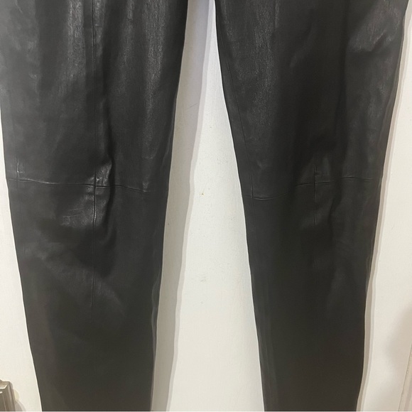 Tory Burch Genuine Leather Pants Black Size XL - Picture 6 of 8